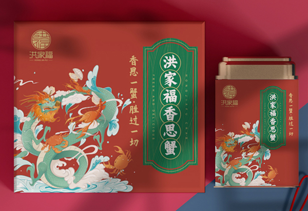 北京洪家福香辣蟹包装