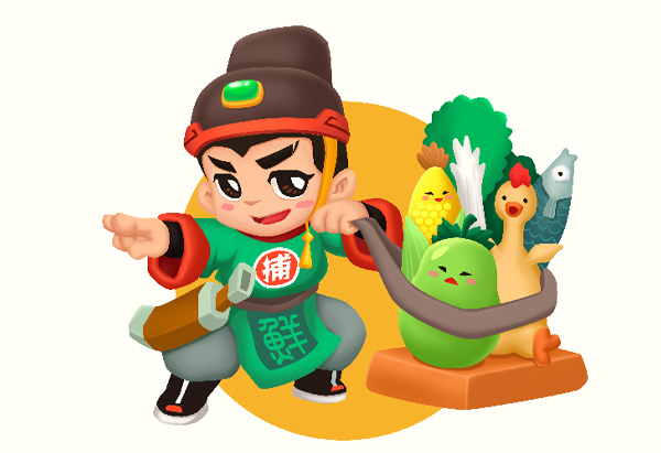 北京鲜捕快卡通