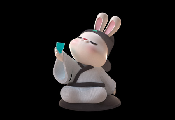 李白兔子IP形象